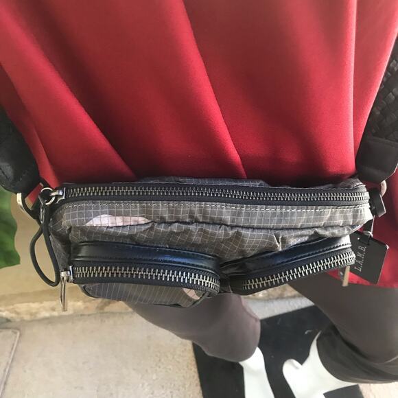 L.A.M.B. Camo Green Crossbody Bag with Zipped Pockets - Picture 4 of 10